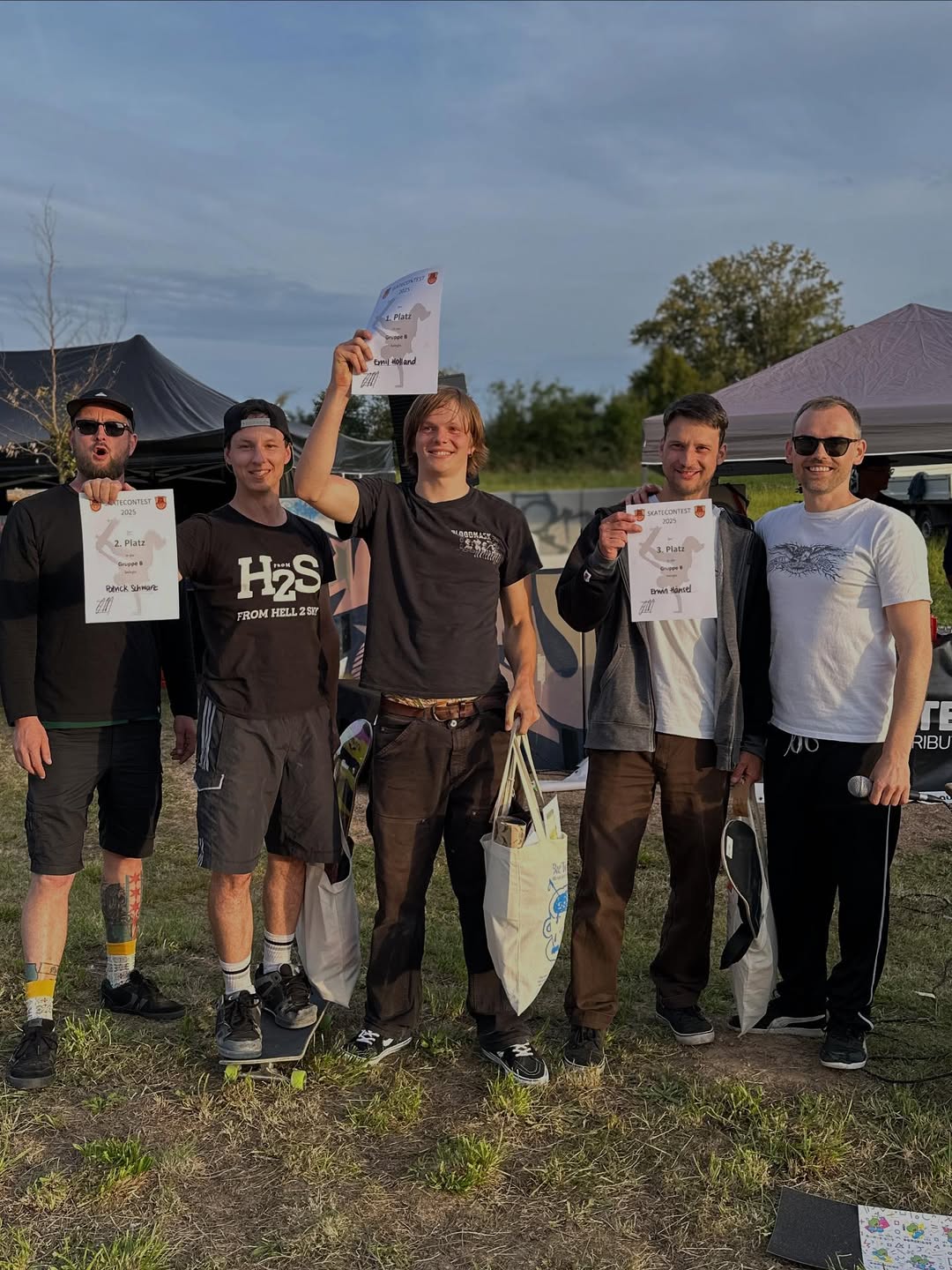 Skateboardcontest Ostrau - 13.09.2025 - Siegerehrung B-Gruppe